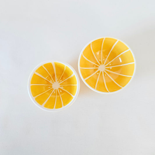 bols Citron en céramique x2