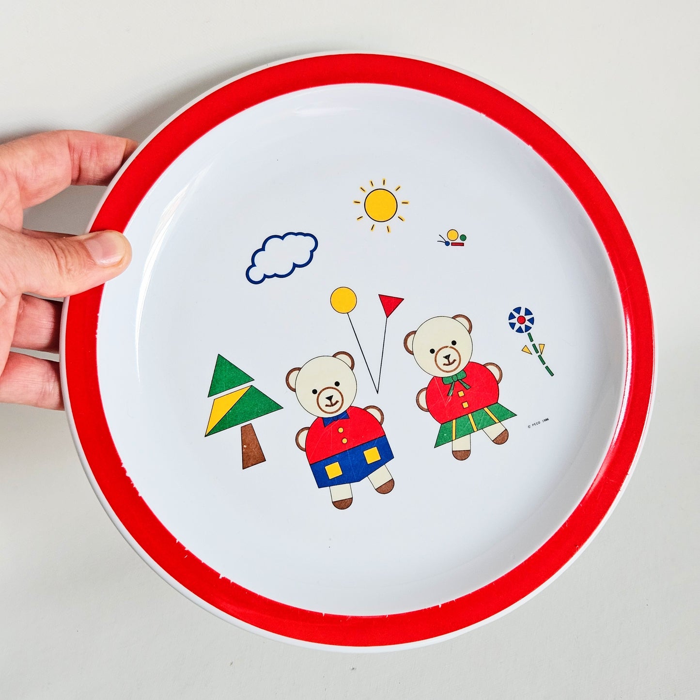ensemble bol+assiette Enfant, Peco 1986