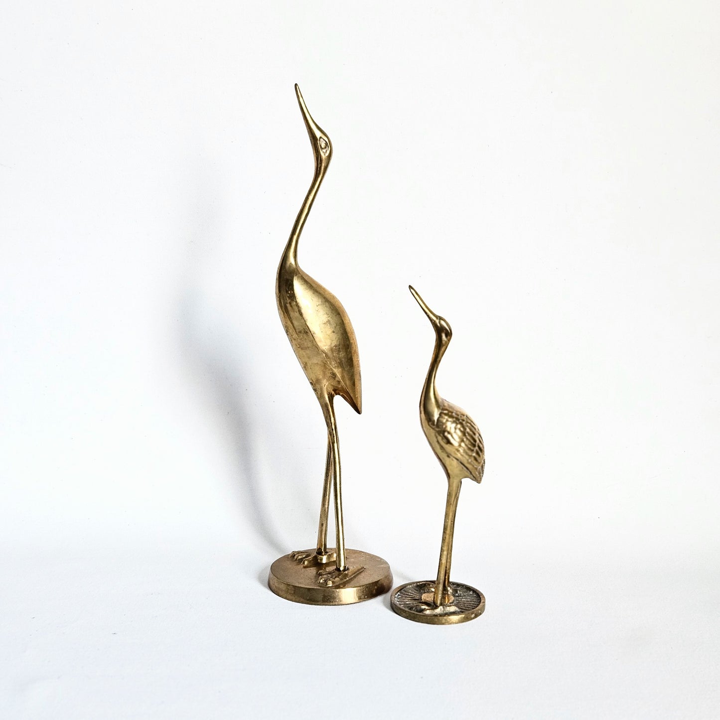 sculpture Héron en laiton
