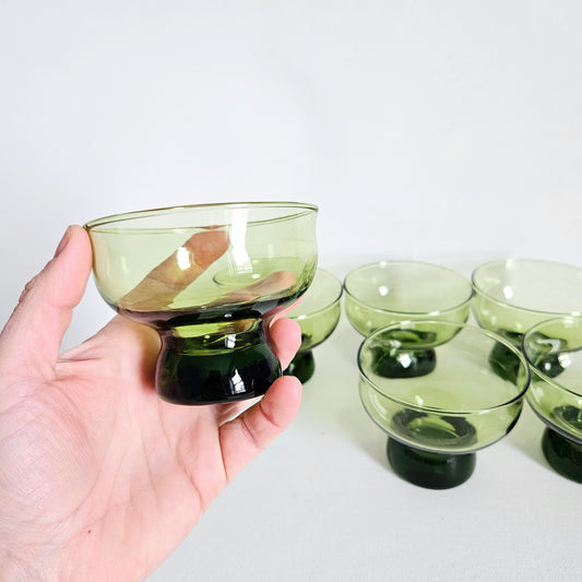 coupes à dessert vintage Anchor Hocking, USA x6