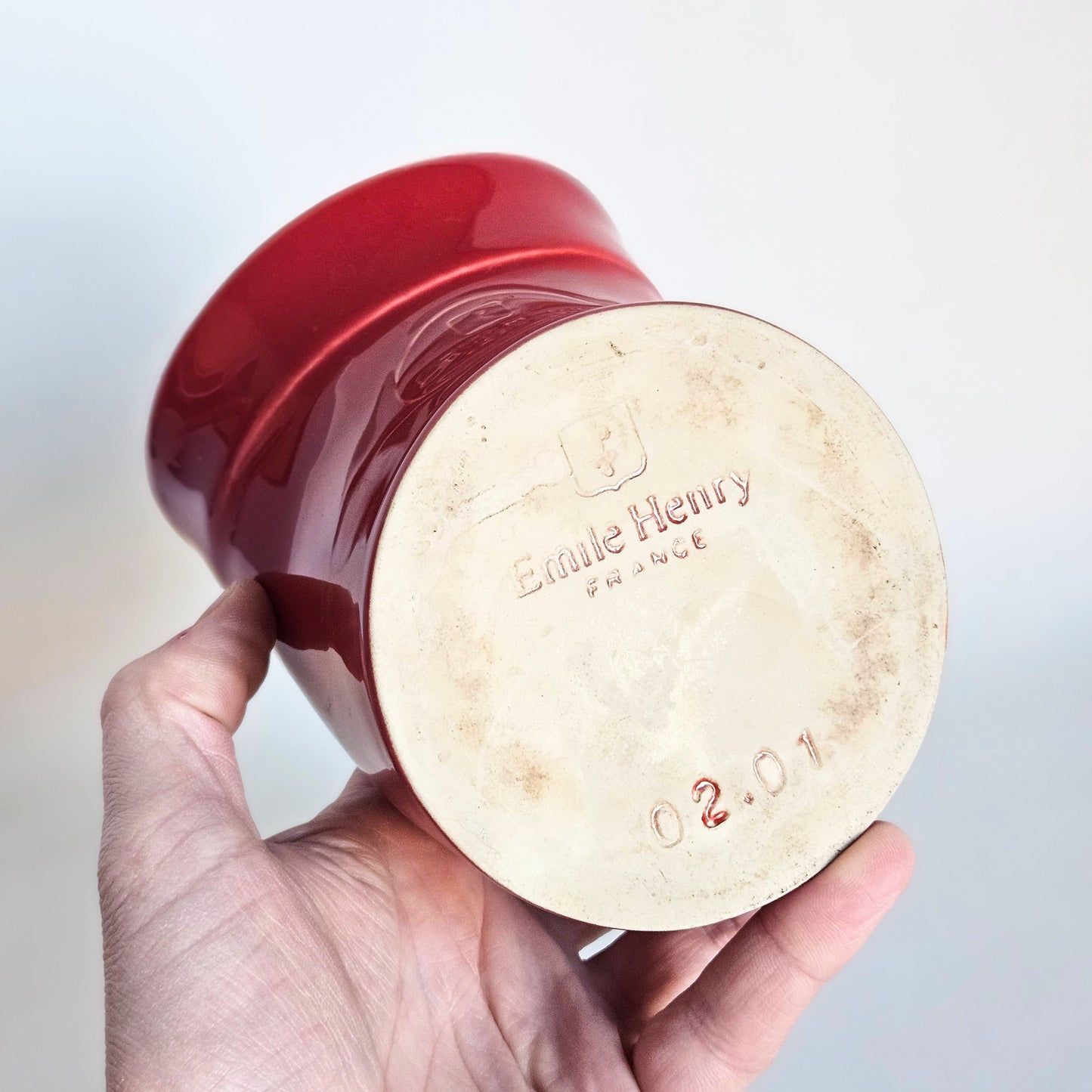 main de sel en céramique, Émile Henry