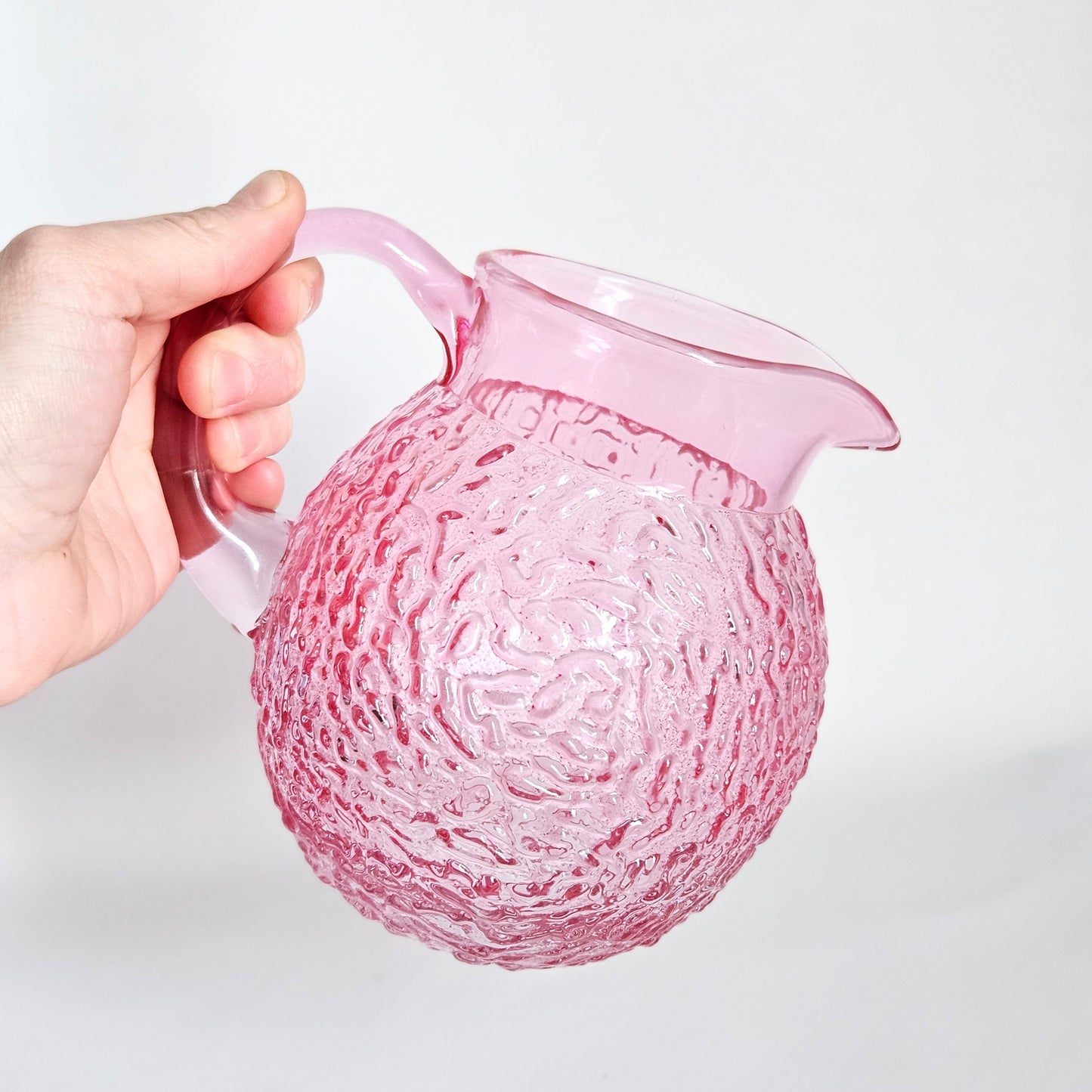 pichet en verre texturé, Teleflora