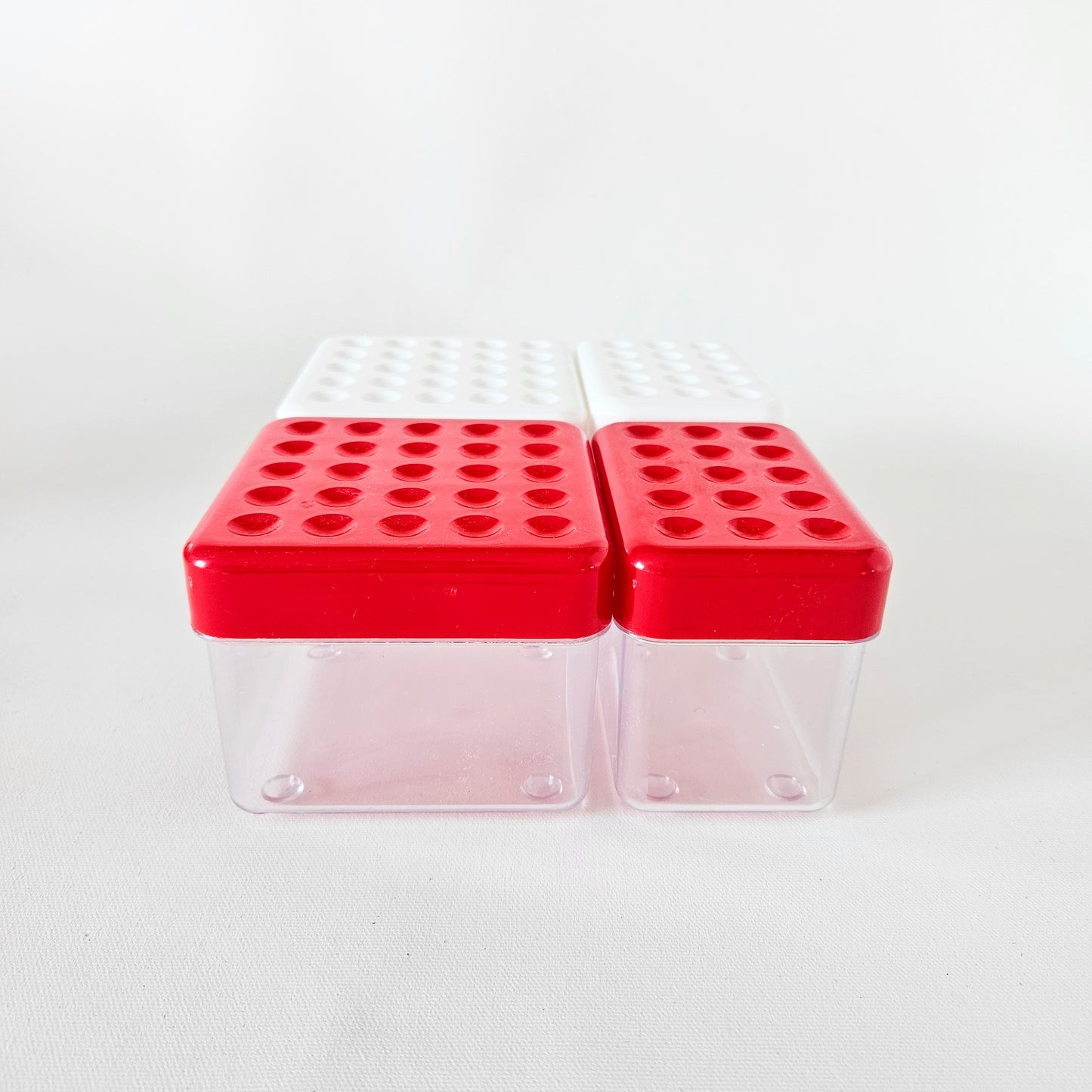 contenants-boîtes en plastique vintage x2