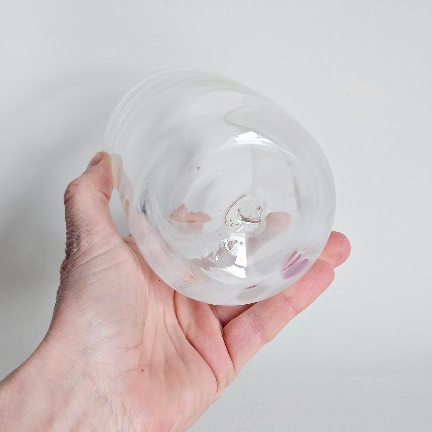 verre gobelet en verre soufflé