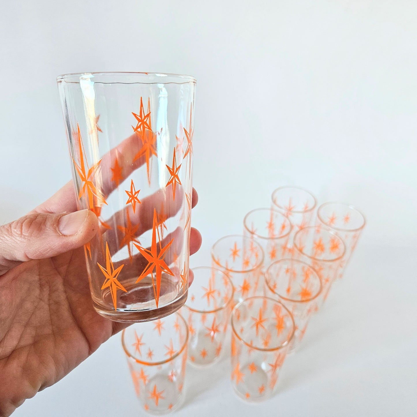 verres à motifs vintage, Atomic Starbust x2