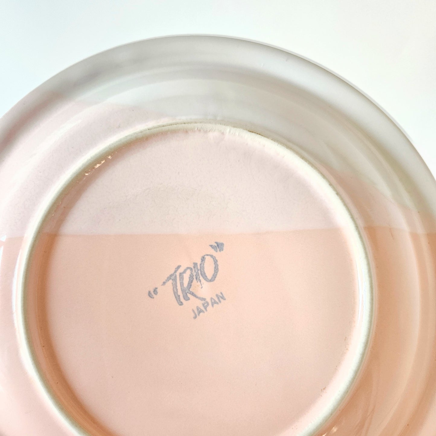 assiettes à dîner vintage Trio, Japan x2