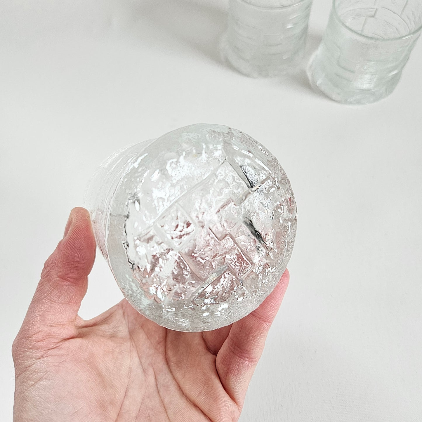 verres à whisky texturés x3