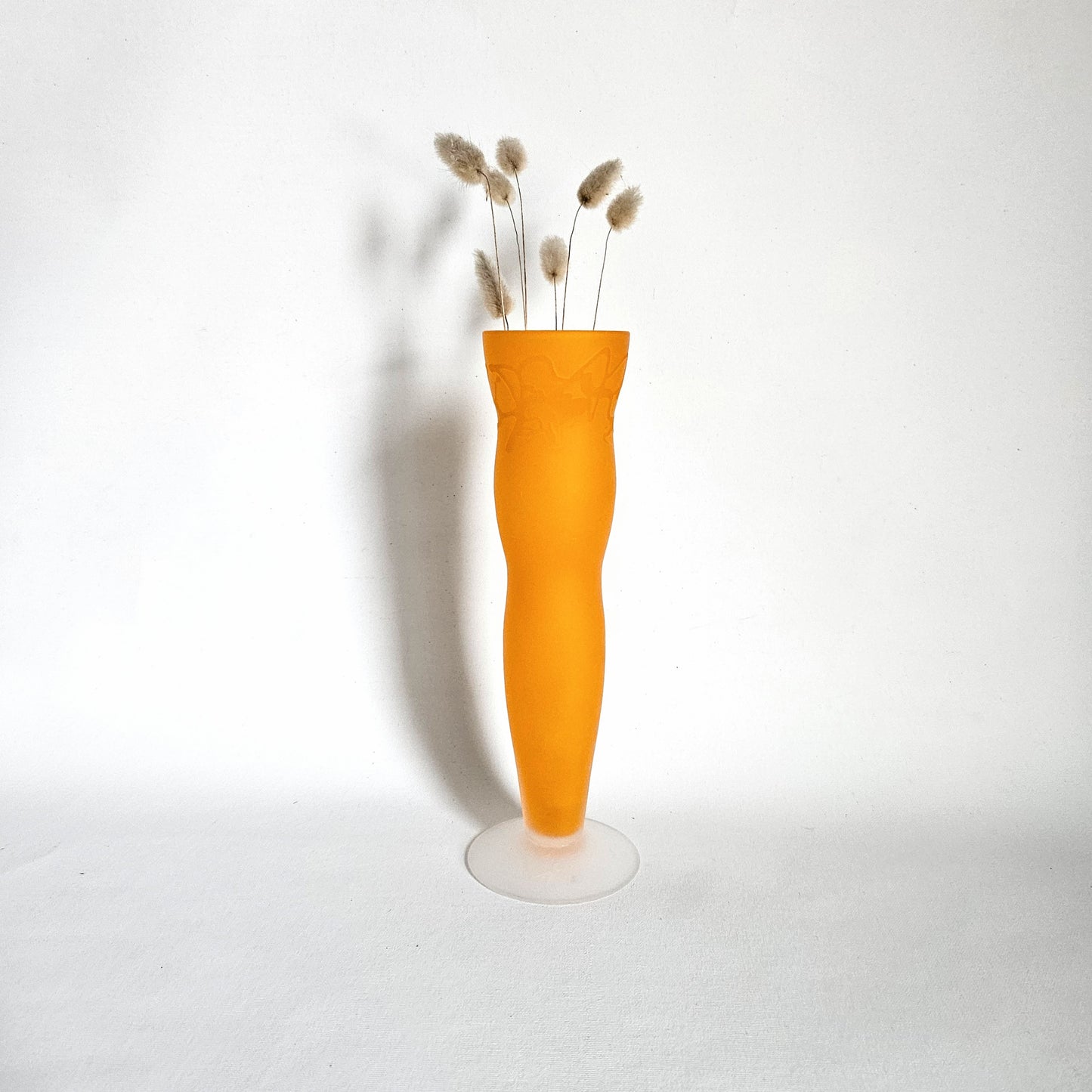 soliflore vintage wavy en verre soufflé