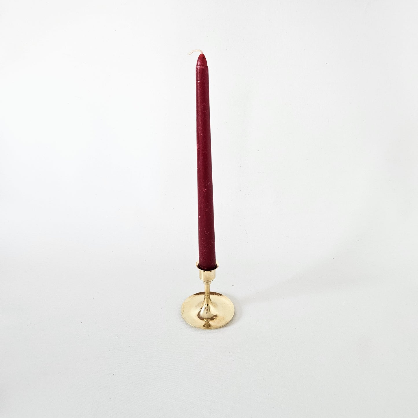 bougeoir à coupelle en laiton