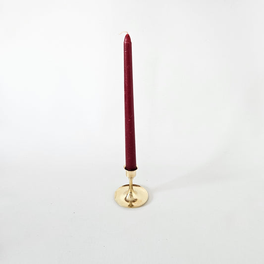 bougeoir à coupelle en laiton