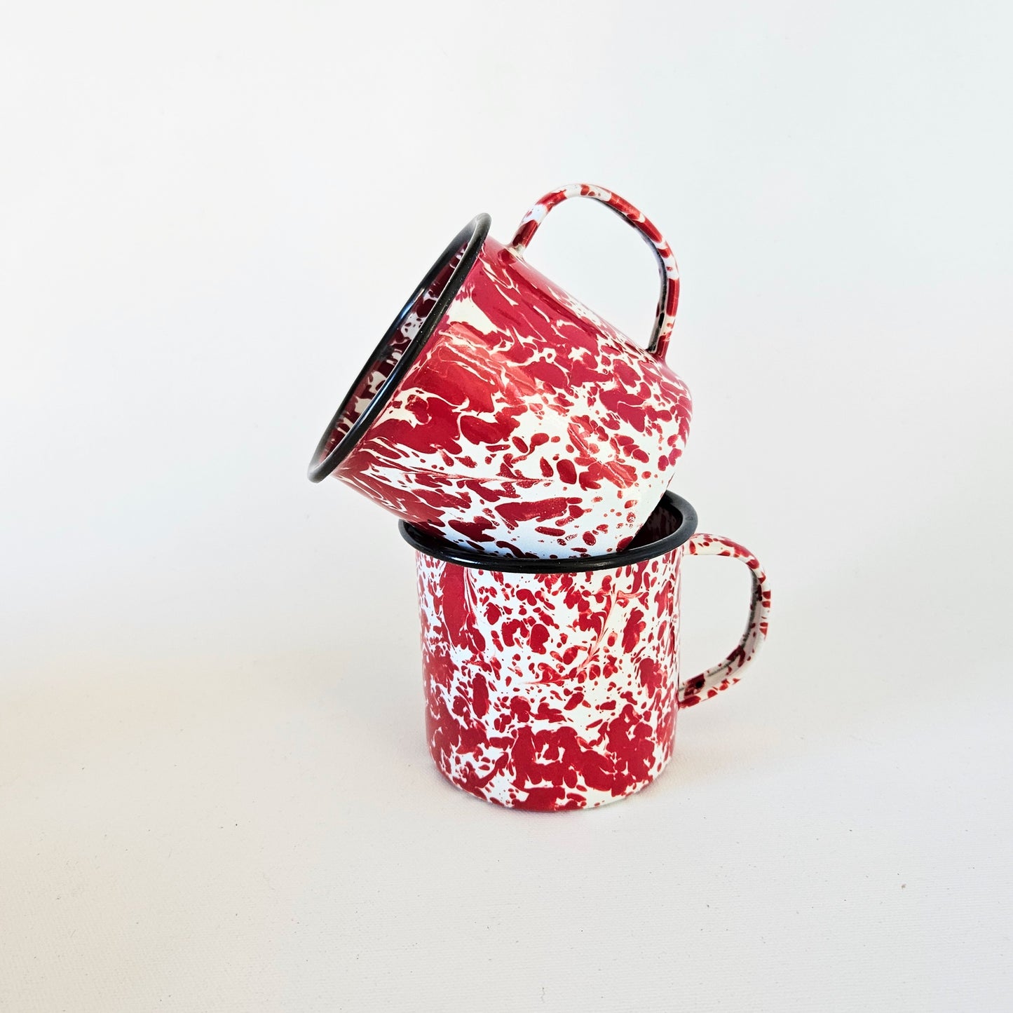 pichet+tasses en métal émaillé