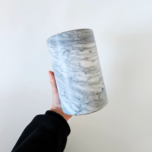 seau rafraîchisseur à bouteille - pot à ustensiles en marbre