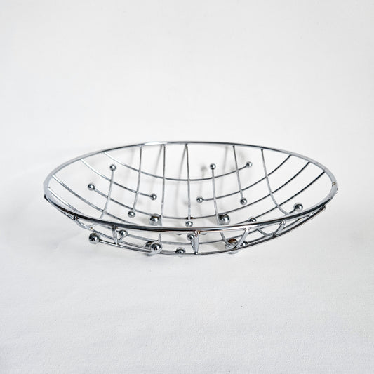 panier à fruits vintage Atomic chromé