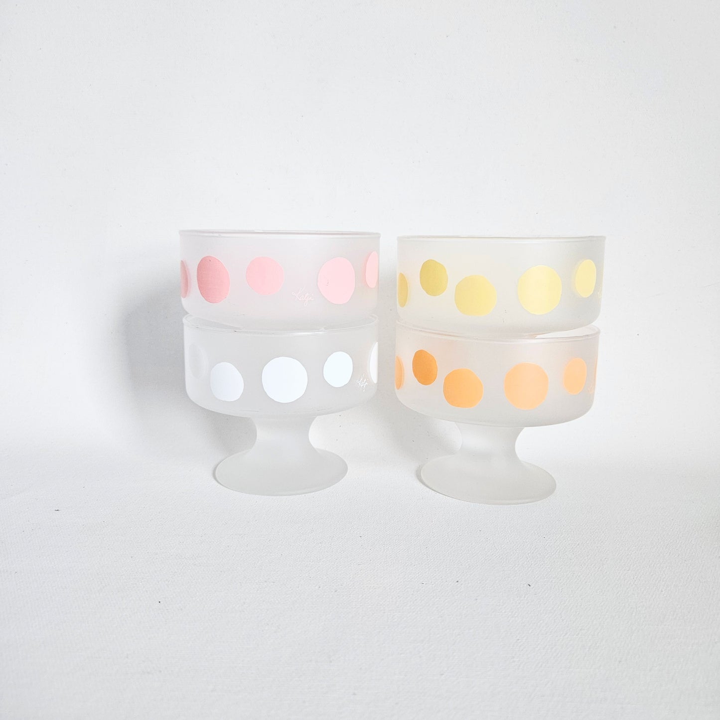 coupes à dessert à pois Katja, Japan x4