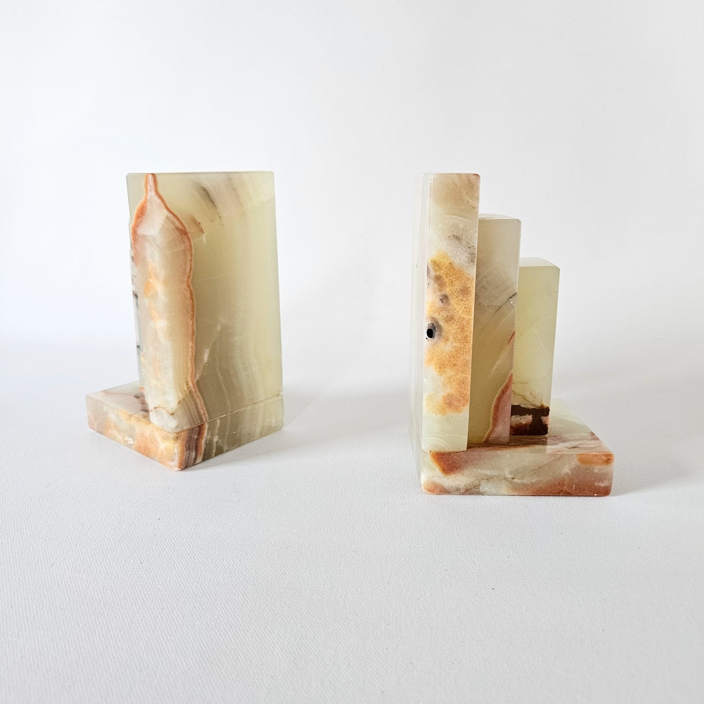 appuie-livres en onyx x2