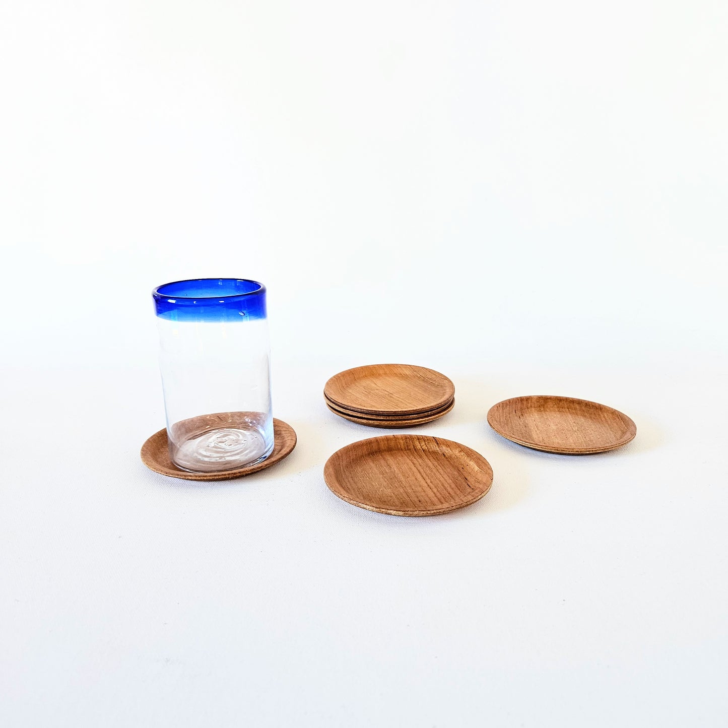 sous-verres en teck x6