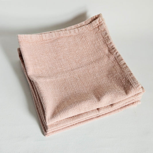 serviettes de table tissées x4