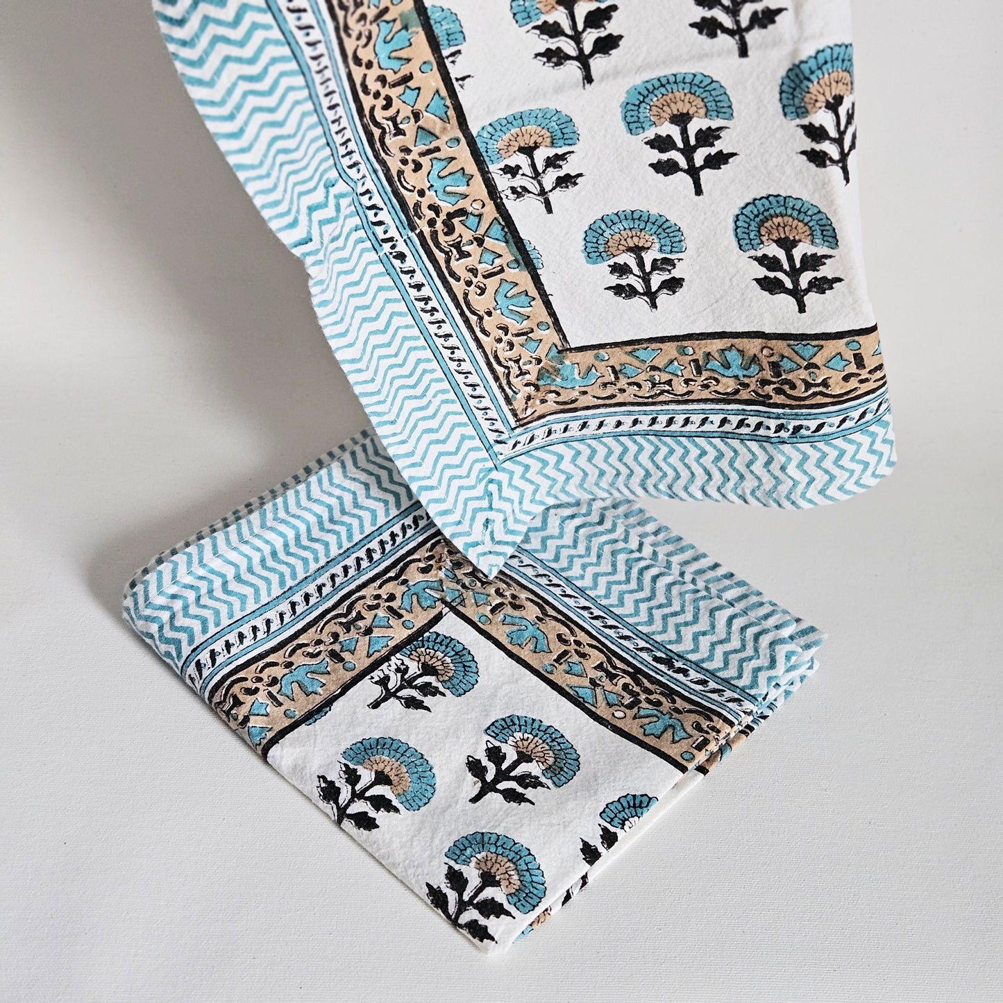 serviettes de table imprimées x4