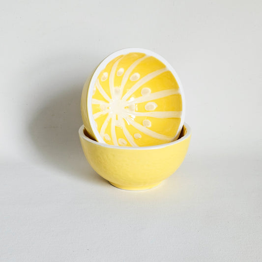 bols Citron en céramique x2