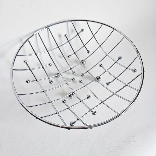 panier à fruits vintage Atomic chromé