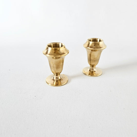 bougeoirs en laiton x2