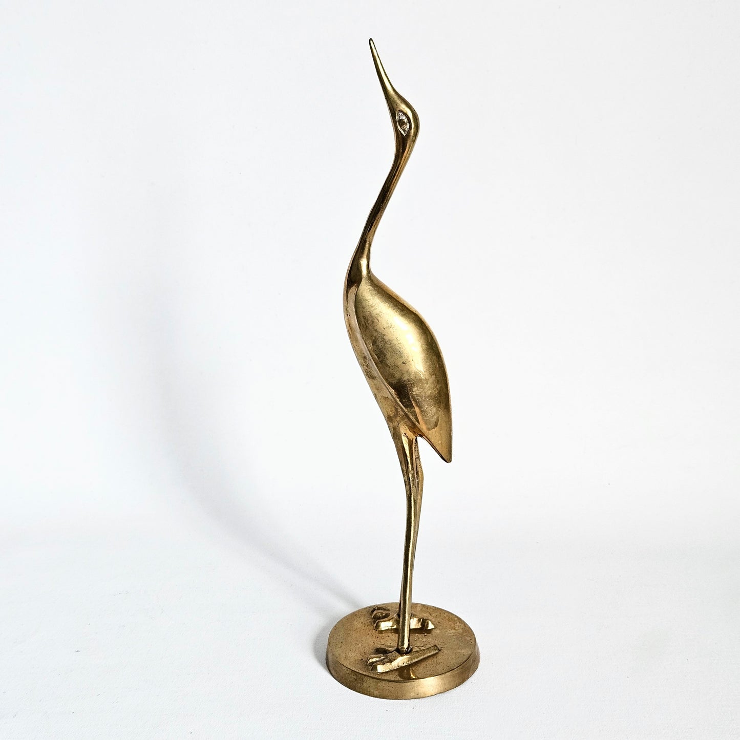 sculpture Héron en laiton