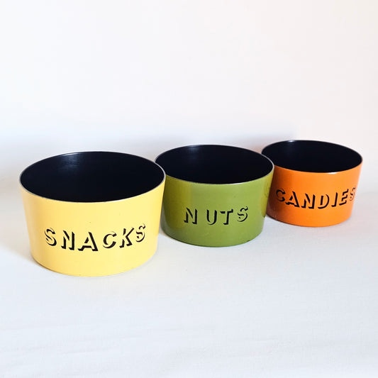 bols apéro mid-century x3