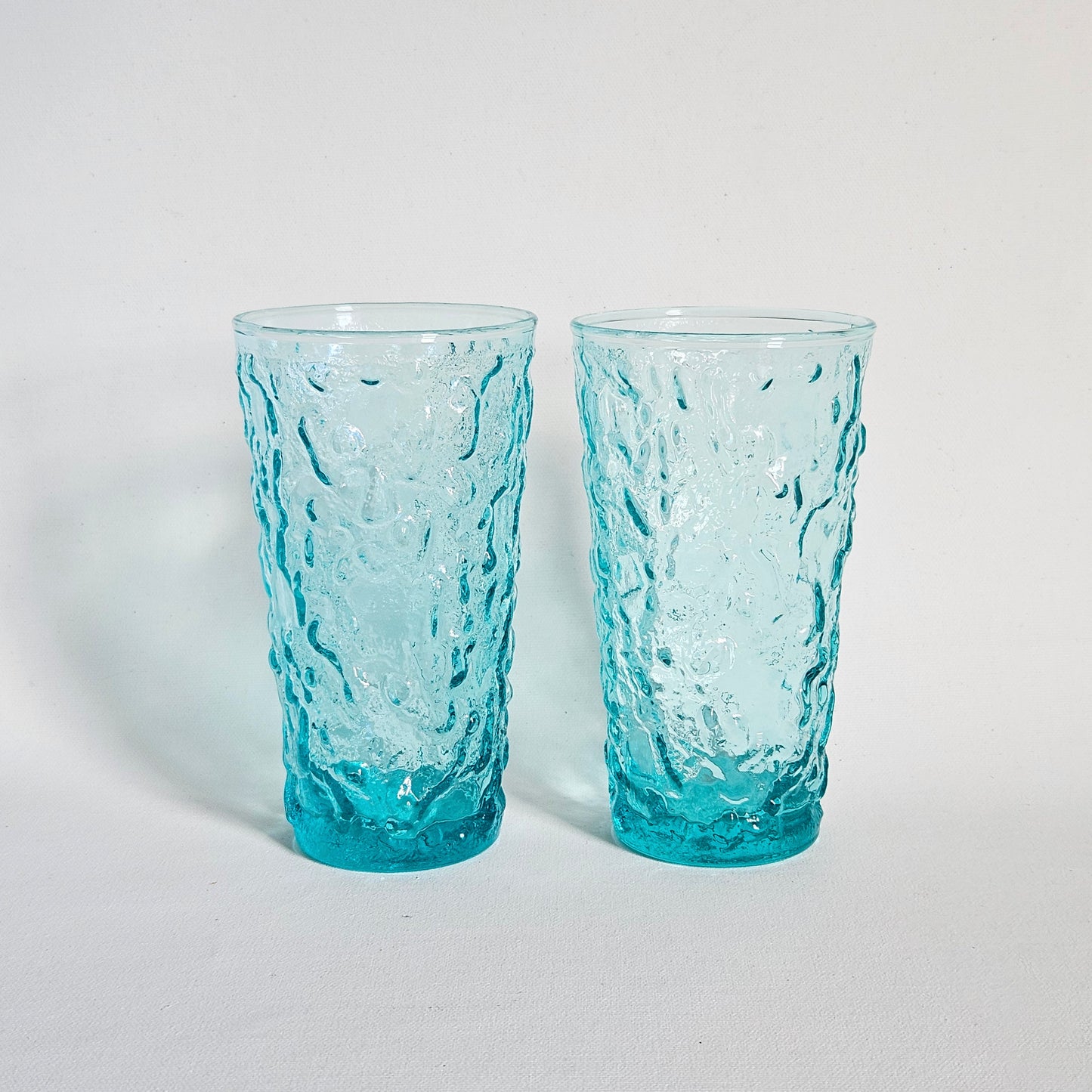 verres texturés Lido, Anchor Hocking x2