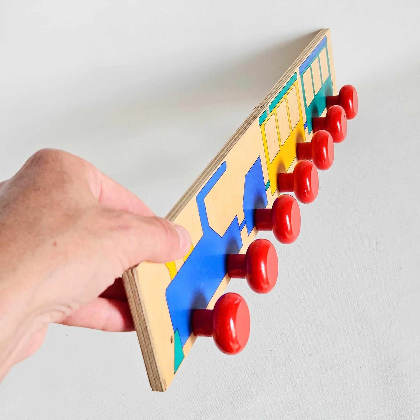 patère 7 crochets pour enfant Train