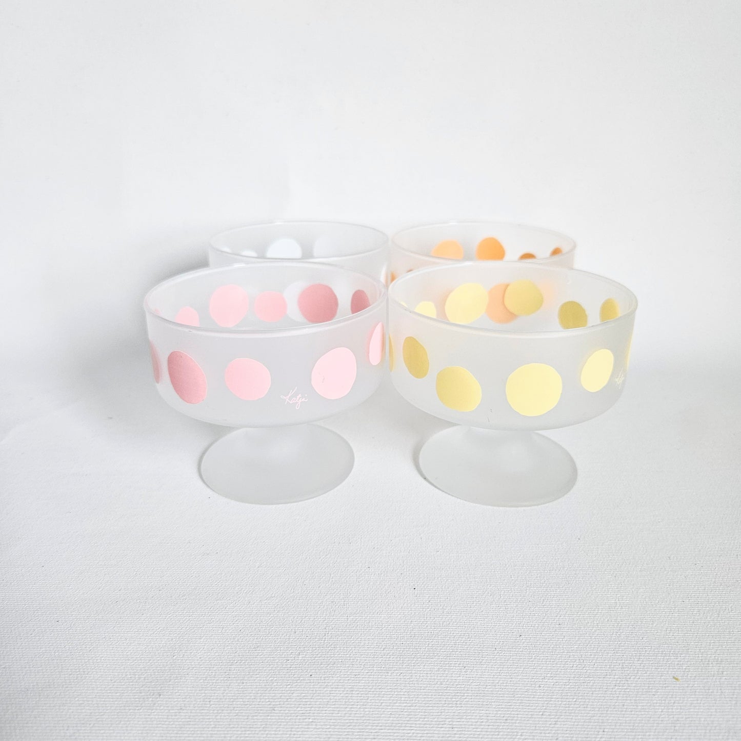 coupes à dessert à pois Katja, Japan x4