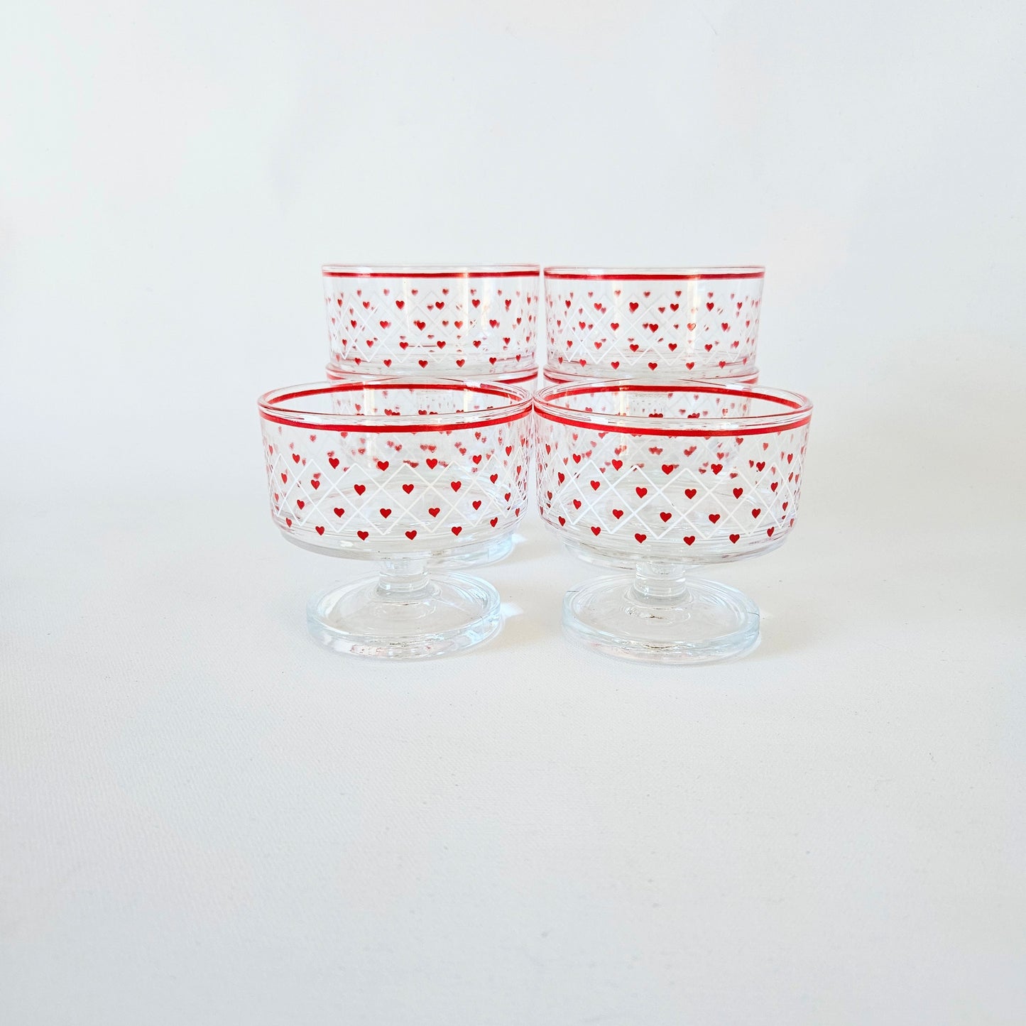 coupes à dessert Coeurs x6