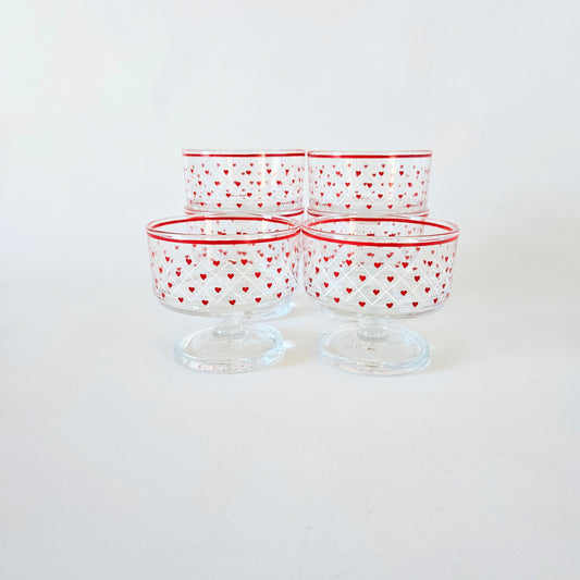 coupes à dessert Coeurs x6