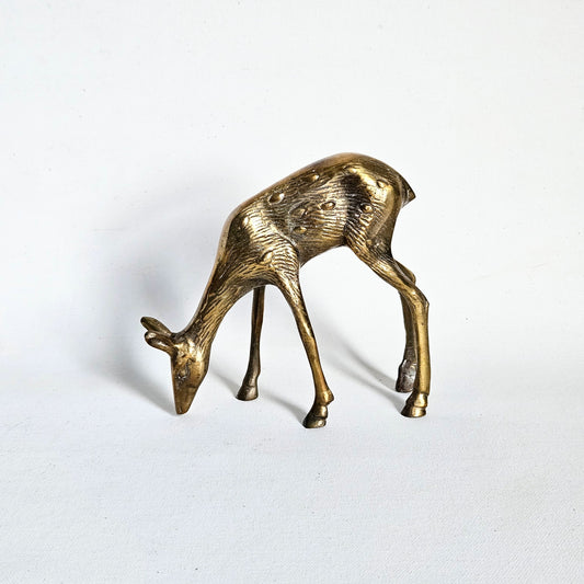 sculpture Biche en laiton