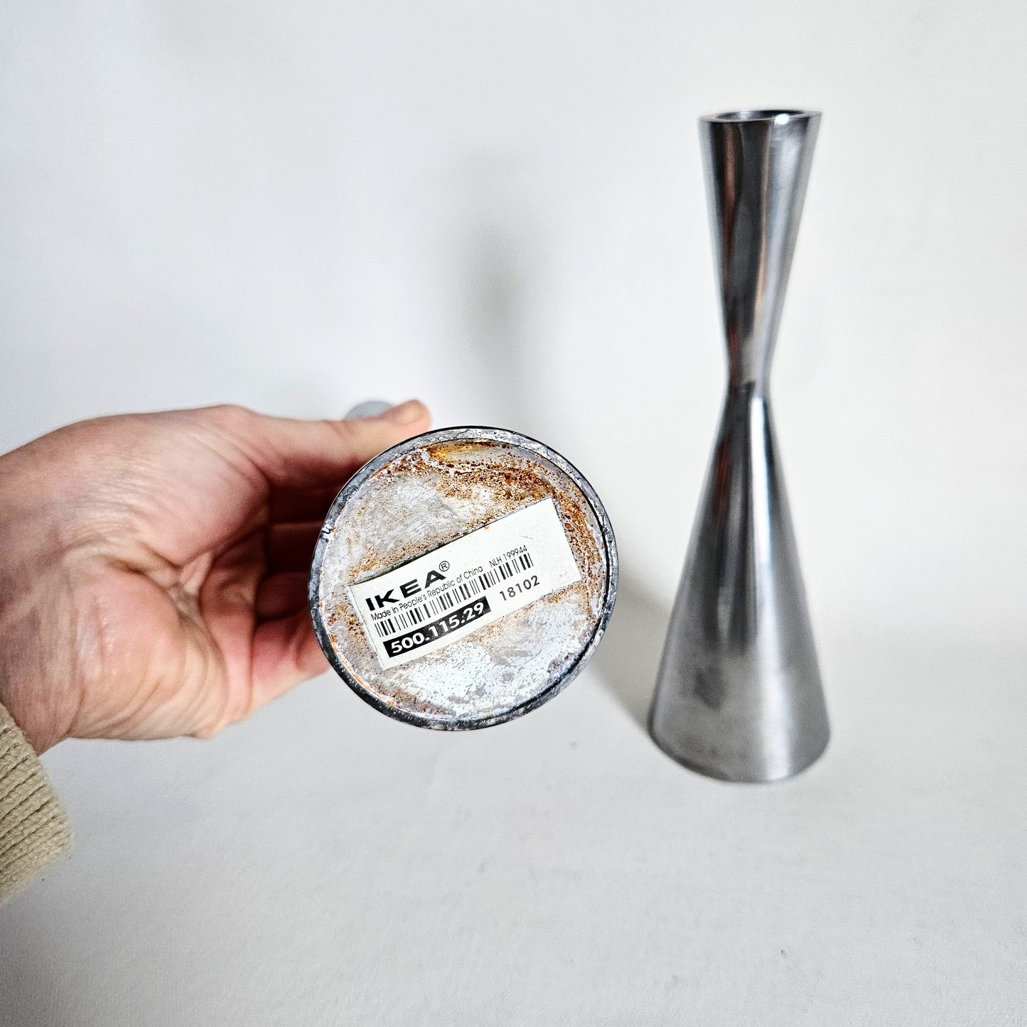 bougeoirs vintage Ikea x2