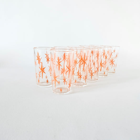 verres à motifs vintage, Atomic Starbust x2