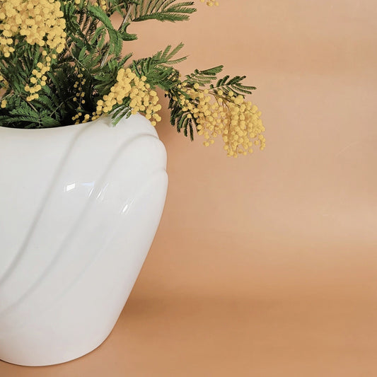 vase vintage art déco 1980s