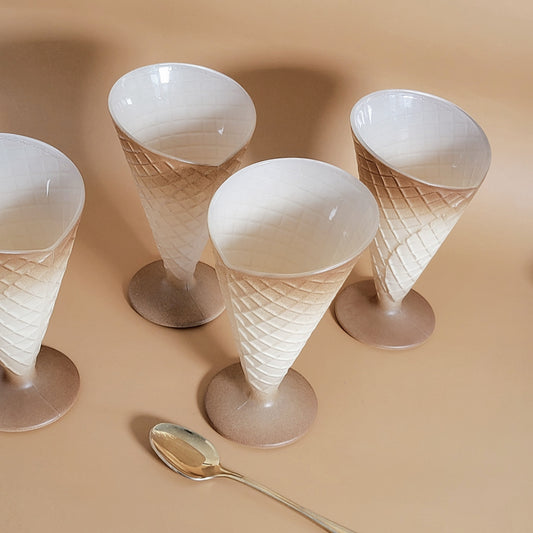 coupes à glace vintage Gaufre x2