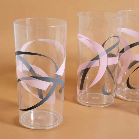 verres en acrylique Rubans x2