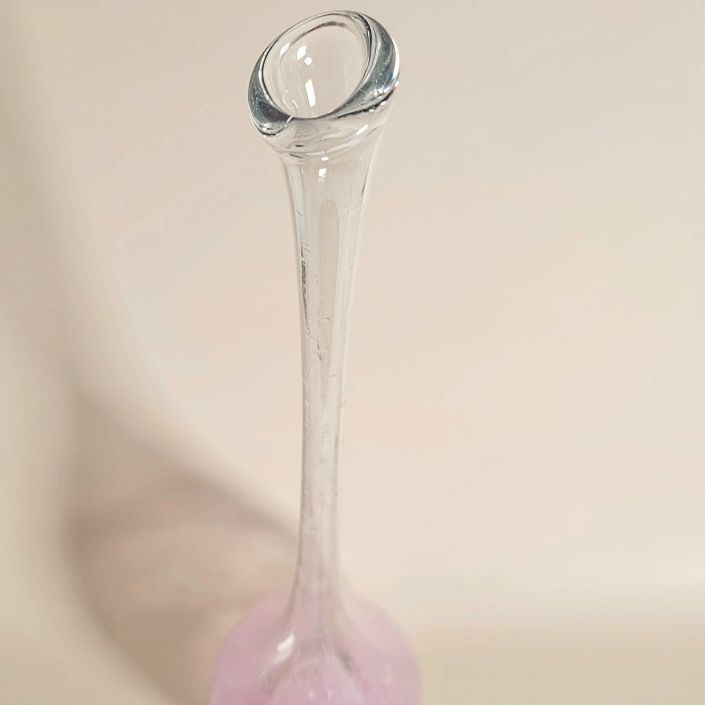 vase soliflore en verre soufflé