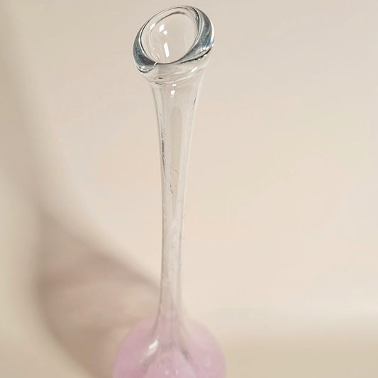 vase soliflore en verre soufflé