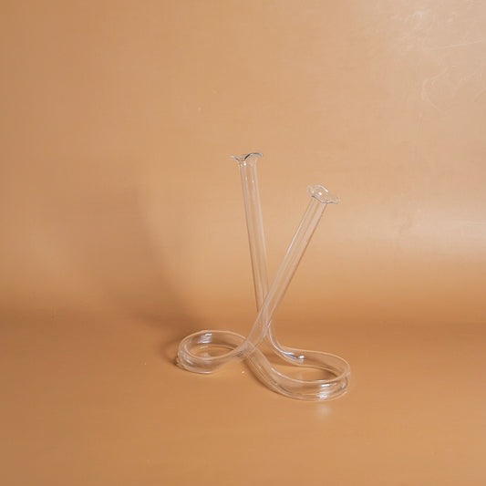 soliflore double en verre