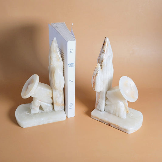 appuie-livres Sombreros en onyx x2