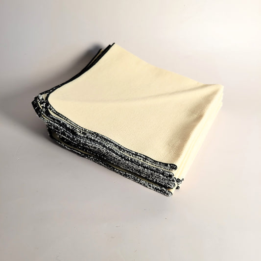 serviettes de table en tissu vintage x4